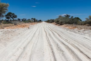 Kgalagadi NP access road / Botswana