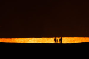 The gate to hell in Derweze / Turkmenistan