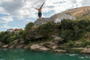 Oefen platform / Mostar / Bosnië en Herzegovina