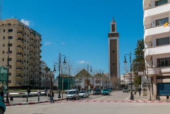 De moskee Mohammed V, genaamd naar de eerste koning van Marokko.
