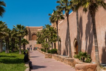 Het centrum van Rabat kon ik natuurlijk ook niet overslaan. Dit is de ingang van de Kasba van de Oudaya's.