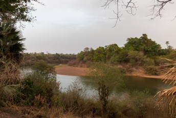 Met uitzicht op de Gambia rivier.