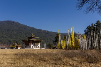 Dit is een nieuwe tempel, de Zangto Pelri Lhakhang.