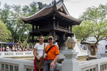 De één pilaar pagoda, een icoon waar ik de vorige keer niet aan toekwam.