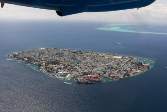De hoofdstad van de Malediven, Malé.