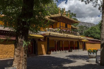Binnen het complex staan meerdere paleizen, voor elke Dalai Lama minstens 1.
