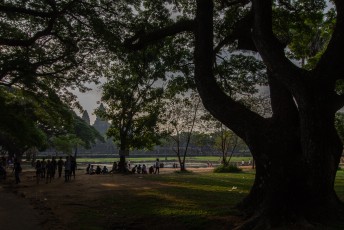 dus tijd voor een ontbijtje met uitzicht op Angkor Wat