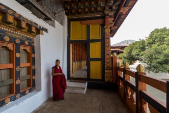 Zhabdrung Rinpoche verenigde het land en was de eerste leider/koning. Toen hij dood ging hielden ze dat 54 jaar stil om geen crisis te veroorzaken. Gelukkig reïncarneerde hij later, zijn lichaam, geest en stem reïncarneerden echter wel apart van elkaar.