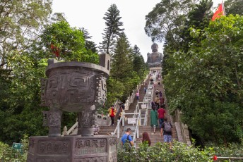 De grote Boeddha op Lantau.