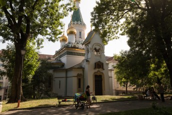 De russische Sint Nikolaas de verrichter van wonderen kerk.