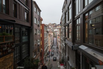 De smalle straatjes in Beşiktaş.