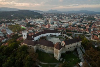 Weer terug uit Marburg stuurde ik in Ljubljana mijn drone nog even de lucht in.