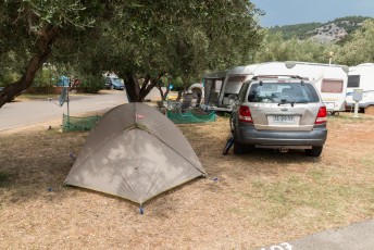 Mijn eerste bestemming in Kroatië was Rabaç, waar mijn vrienden op de camping stonden.
