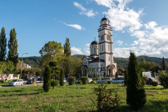 Vlakbij de orthodoxe kerk, Bogojavljenski Hram.