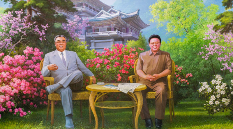 De misdadigers Kim Il Sung en Kim Jong-Il Noord Korea